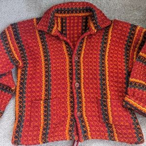 Ladies button-down jacket withdrawal string, very bright and happy piece